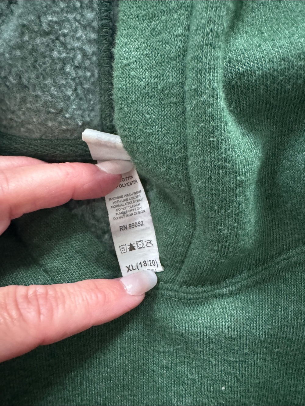 Cape Shark Green Hooded Sweatshirt with signature Shark Graphic - Picture 6 of 6